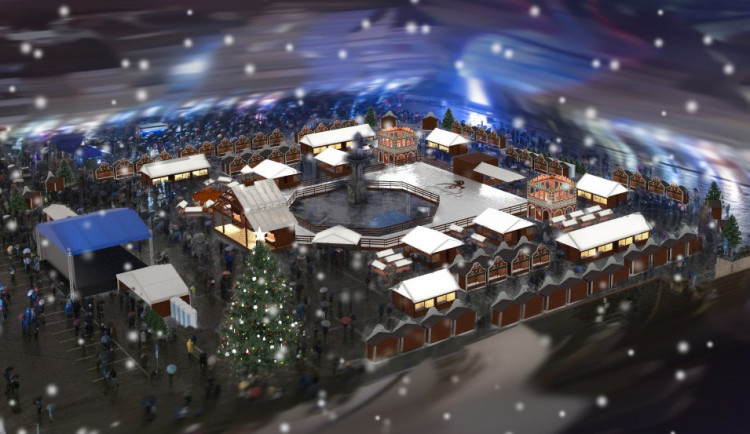 Budějcký advent nabídne tradici i novinky. Láká na přílet anděla a unikátní kluziště kolem kašny