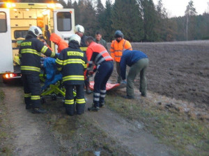 Dopravní nehoda u Blažejova na Jindřichohradecku.