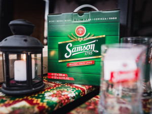 Pivovar Samson je vidět na českobudějovických předvánočních trzích na náměstí Přemysla Otakara II.