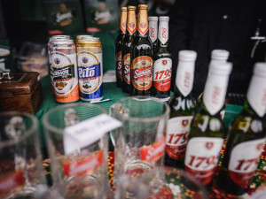 Pivovar Samson je vidět na českobudějovických předvánočních trzích na náměstí Přemysla Otakara II.