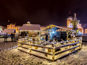 České Budějovice pod sněhem.