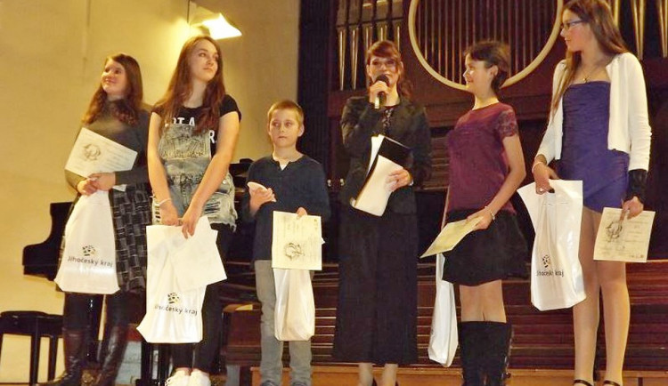 Vyhlašování loňského ročníku ankety Talent Jihočeského kraje.