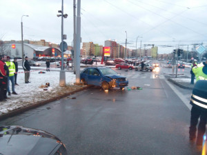 Nehoda v ulici Milady Horákové.