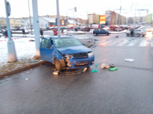 Nehoda v ulici Milady Horákové.