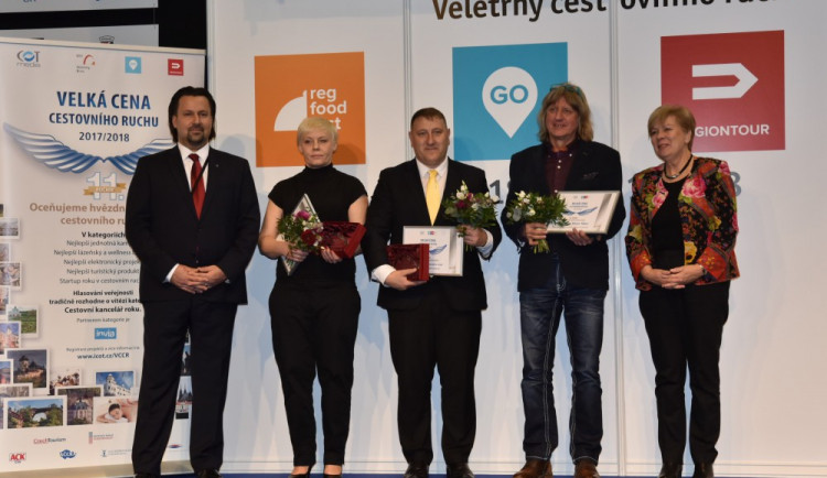 Slavnostni předávání ocenění na veletrhu Regiontour v Brně