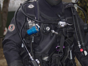 Mezi cvičícími byla i jedna potápěčka ze 153. ženijního praporu Olomouc