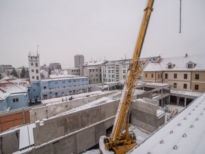Stavba parkovacího domu Mariánská