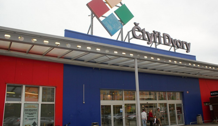 Nákupní centrum Čtyři Dvory v Českých Budějovicích.