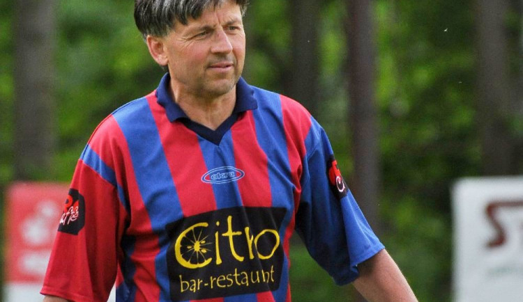 Ladislav Šolc na jaře 2015 v dresu českobudějovické Akry.