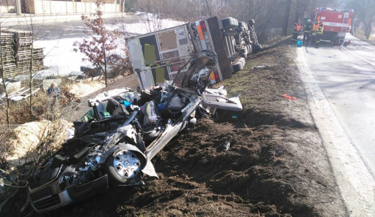 Nehoda u Blatné na Strakonicku