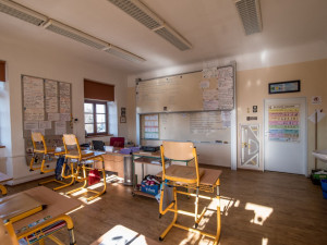 Mateřská, základní a střední škola pro sluchově postižené v českobudějovické Riegrově ulici.
