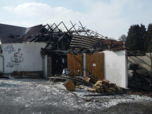 Požár v Lovětíně.