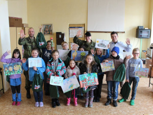 Výherci výtvarné soutěže ze Základní školy Mikuláše z Husi v Táboře
