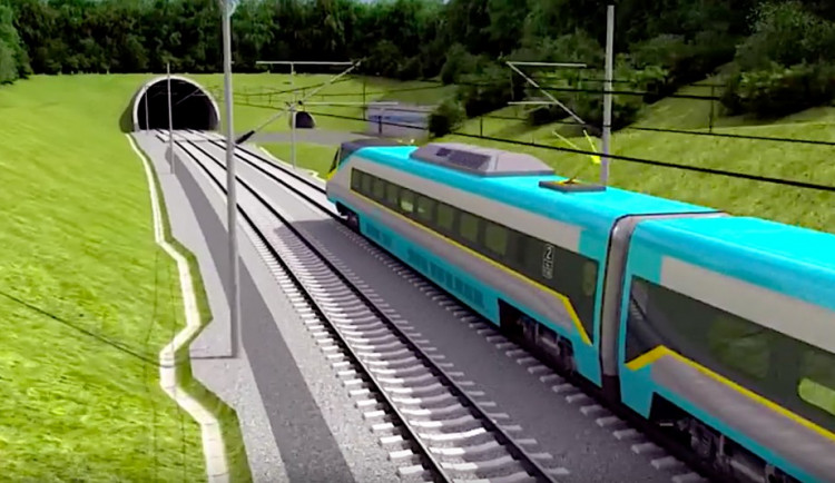 Chotýčanský tunel –vizualizace