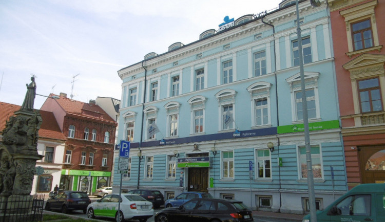 Hypoteční banka v Riegrově ulici v Českých Budějovicích.