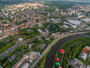 Balony na Českými Budějovicemi.