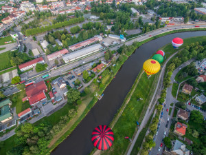 Balony na Českými Budějovicemi.