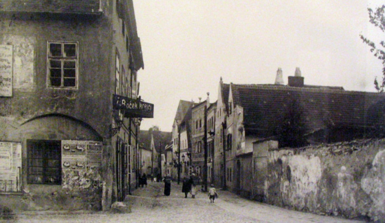 Panská ulice v období c.k. až 1. republiky.