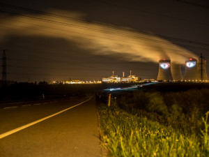 Velký noční hlídač na Temelíně.