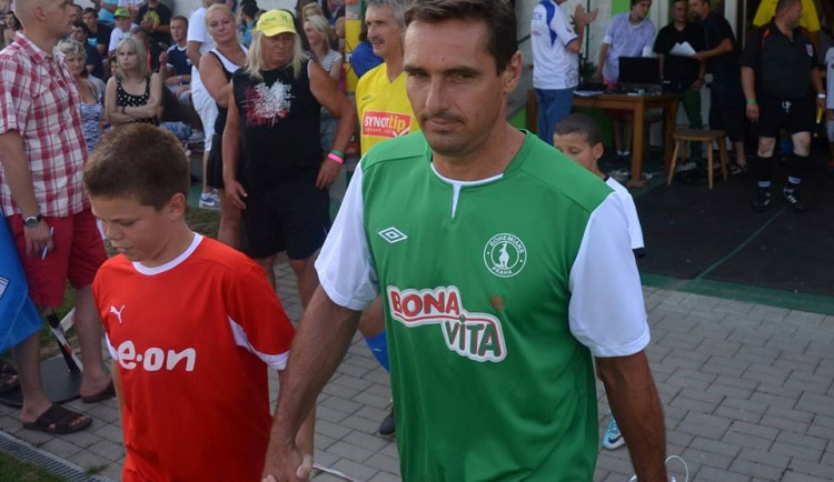 Fotbalová exhibice ve Strunkovicích.