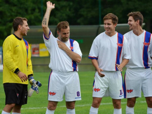 Fotbalová exhibice ve Strunkovicích.