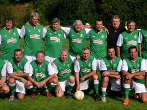 Fotbalová exhibice ve Strunkovicích.