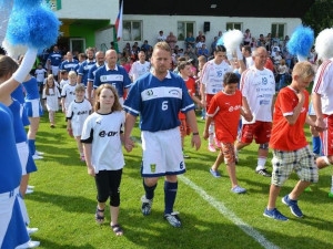 Fotbalová exhibice ve Strunkovicích.