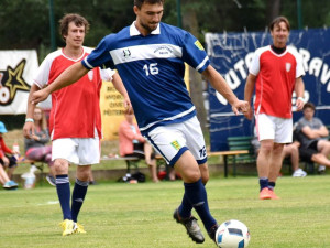 Fotbalová exhibice ve Strunkovicích.