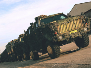 Technika je připravena k přesunu.