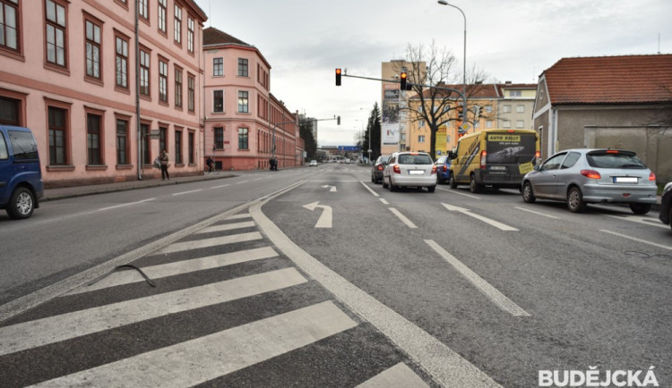 Mánesova třída v Českých Budějovicích.