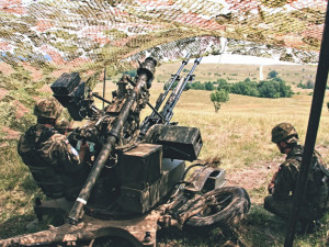 Palebné postavení polské jednotky pozemní protivzdušné obrany.