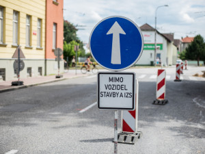 Uzavírka frekventované budějcké křižovatky.