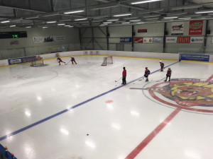 Ani přes prázdniny nezůstává ledová plocha v Hokejovém centru Pouzar v Českých Budějovicích prázdná. Jedenáct mladých hokejistů si zde užívá týdenní hokejový kemp.