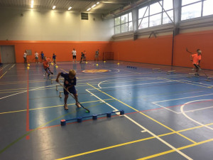 Ani přes prázdniny nezůstává ledová plocha v Hokejovém centru Pouzar v Českých Budějovicích prázdná. Jedenáct mladých hokejistů si zde užívá týdenní hokejový kemp.