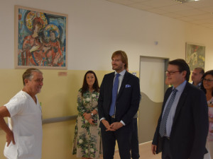 Ministr zdravotnictví Adam Vojtěch navštívil táborskou nemocnici.