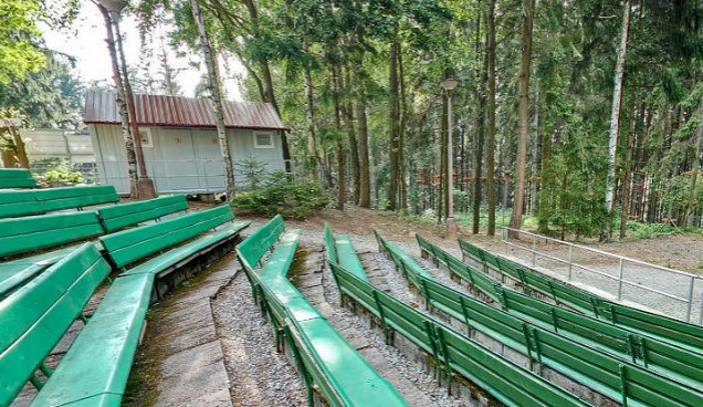 Letní kino v Černé v Pošumaví.