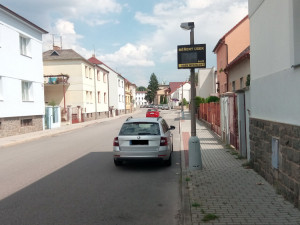 Radar měří rychlost v ulici Josefa Dietricha v českobudějovické části Mladé