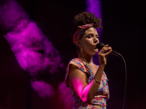 Měla to být příjemná tečka letošního Jihočeského jazzového festivalu, který se konal v pátek 10. a v sobotu 11. srpna na Piaristickém náměstí v Českých Budějovicích… Nakonec to bylo něco víc. Cyrille Aimée dokázala, že headlinerem této tradiční akce.