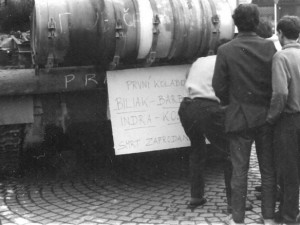 Srpen 1968 v Českých Budějovicích, náměstí Přemysla Otakara II.