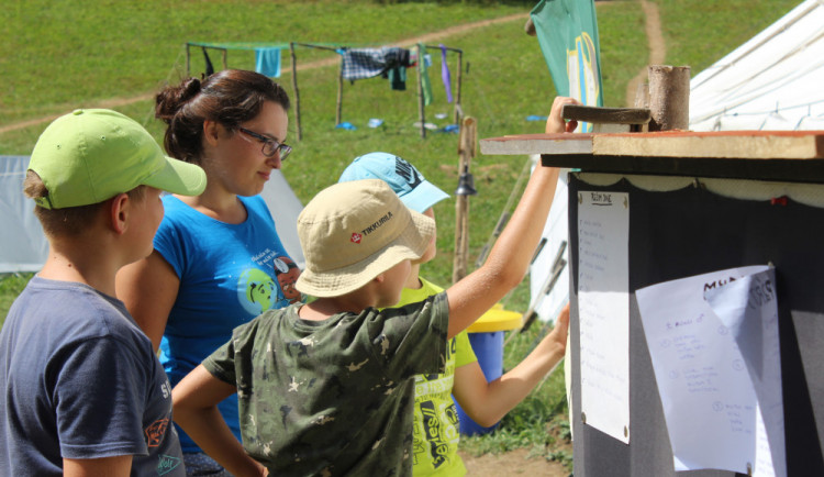 Prázdniny v pohybu. To je letní tábor pro děti v Čeříně na Českokrumlovsku.
