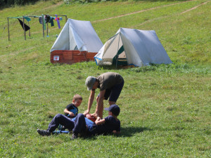 Prázdniny v pohybu. To je letní tábor pro děti v Čeříně na Českokrumlovsku.
