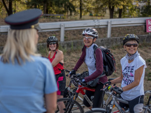 Dopravně preventivní akce zaměřená na cyklisty v Českých Budějovicích