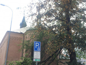 Průtrž mračen doprovázená silnějším větrem se prohnala dnes odpoledne Českými Budějovicemi.