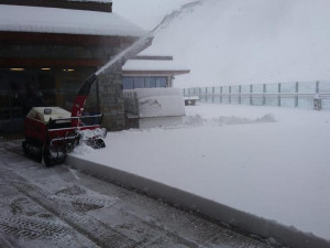 První sníh v Rakousku.