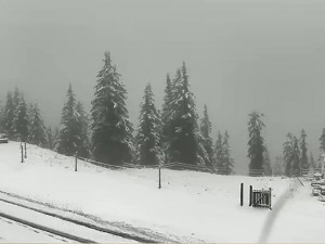 První sníh v sousedním Rakousku