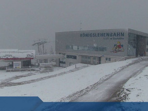 První sníh v sousedním Rakousku.