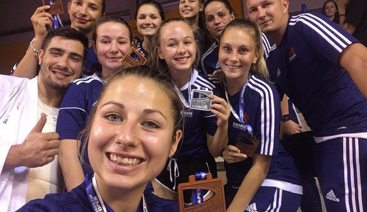 Úspěšná výprava TJ Karate České Budějovice v hlavním městě Maďarska při Budapešť Open 2018.