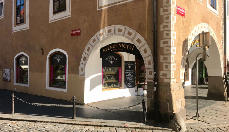 Prodejna v Českých Budějovicích.