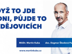 Martin Kuba a dvojka na kandidátce Dagmar Škodová Parmová.