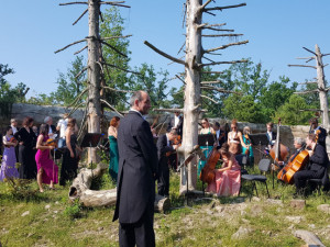 Jihočeská filharmonie natočila klip v Jihočeské zoo Hluboká nad Vltavou.